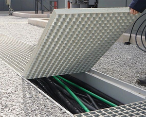 Piso de plataforma de mantenimiento de equipos FRP ign&iacute;fugo Elite para centro de datos